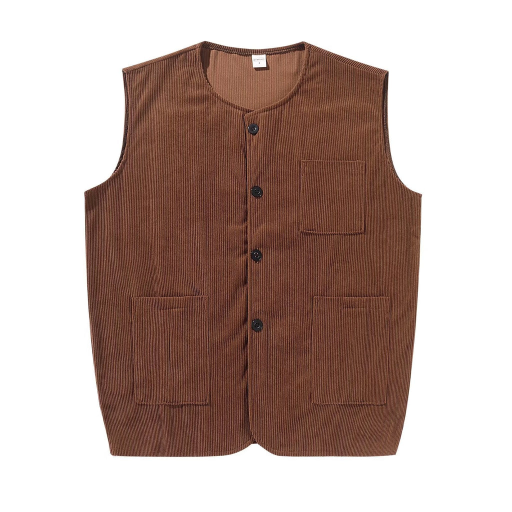 New Versatile Retro-chic Casual Corduroy Vest