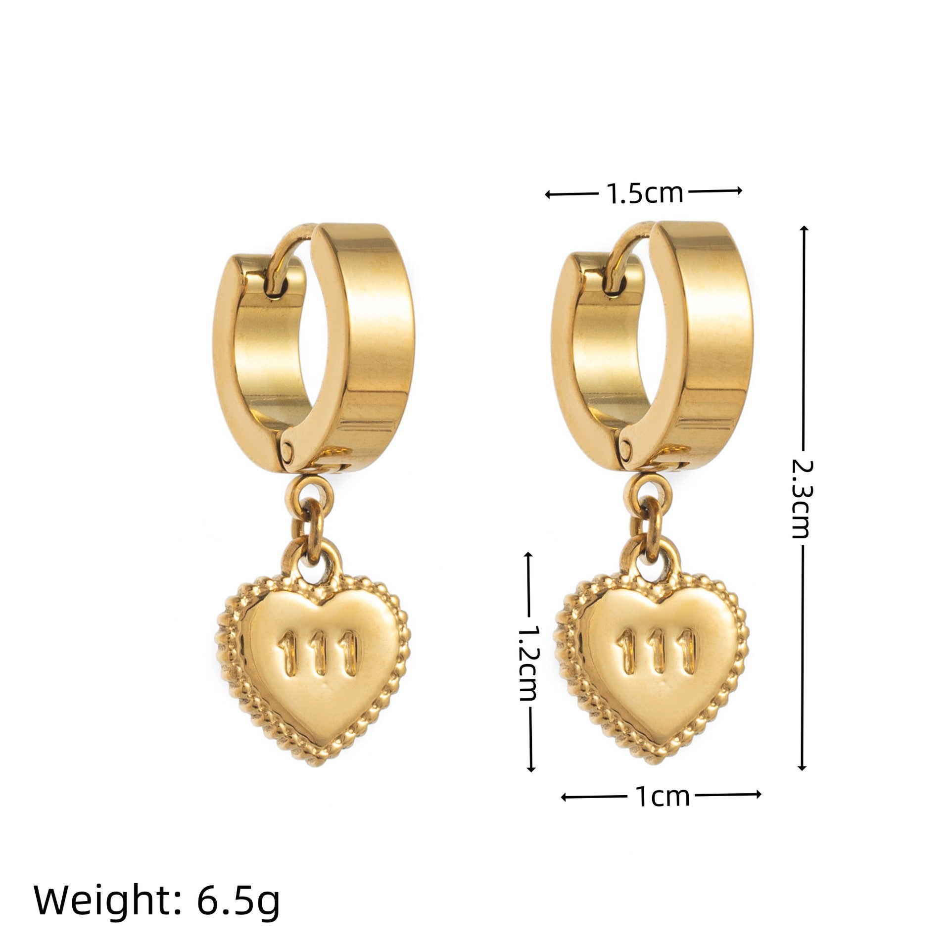 Loving-heart Lace Eco-friendly Earrings