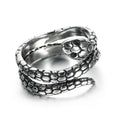 Mens Stainless Steel Animal Snake Ring