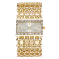 Women's Square Rhinestone Steel Band Watch