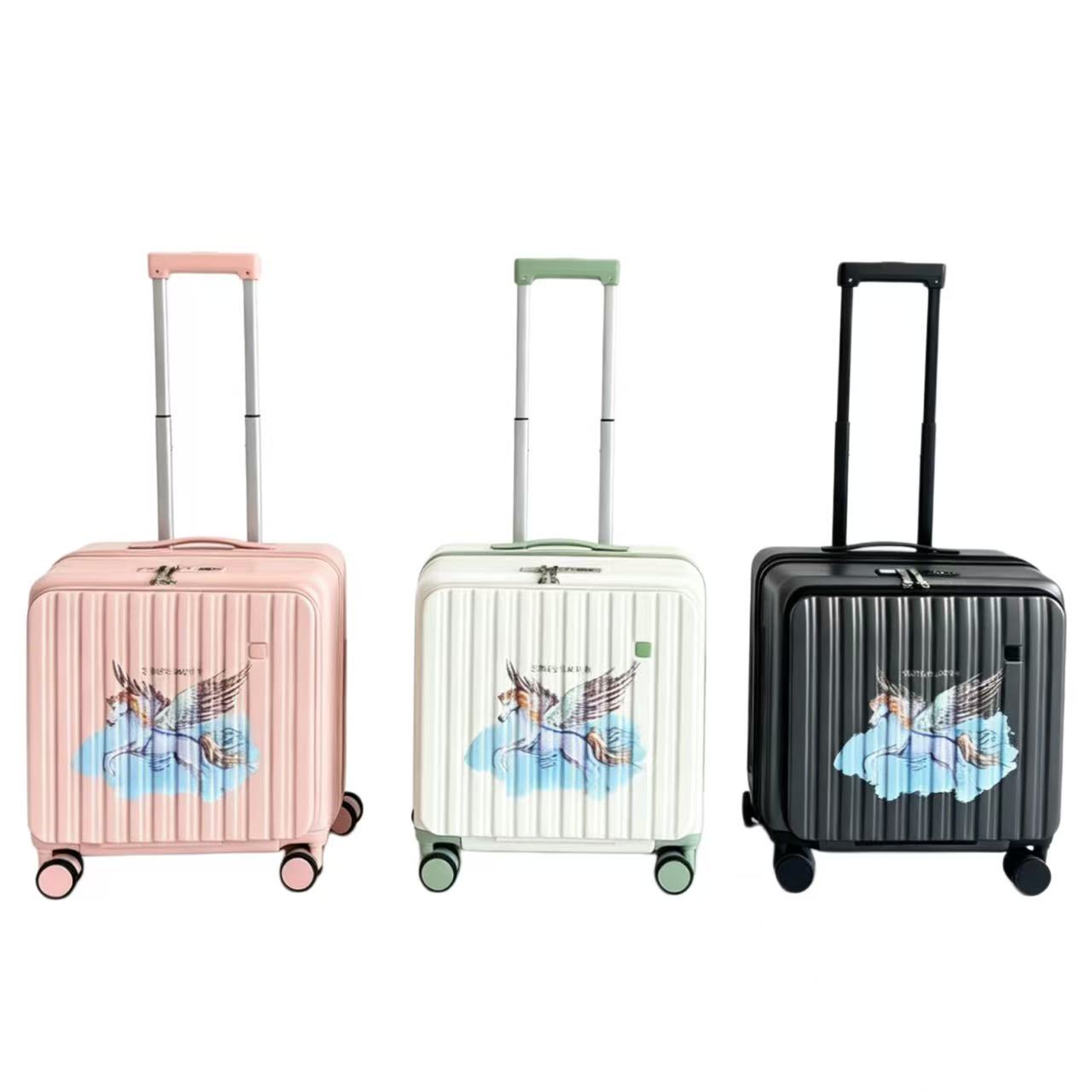 Side Opening Small Luggage Compartment, 20 Inch Compact Wheeled Travel Bag, Suitable For Carrying Around, Lightweight And Practical