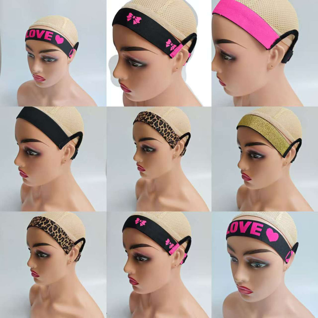 Portable Elastic Band Stretchy Strap Velcro Hairband