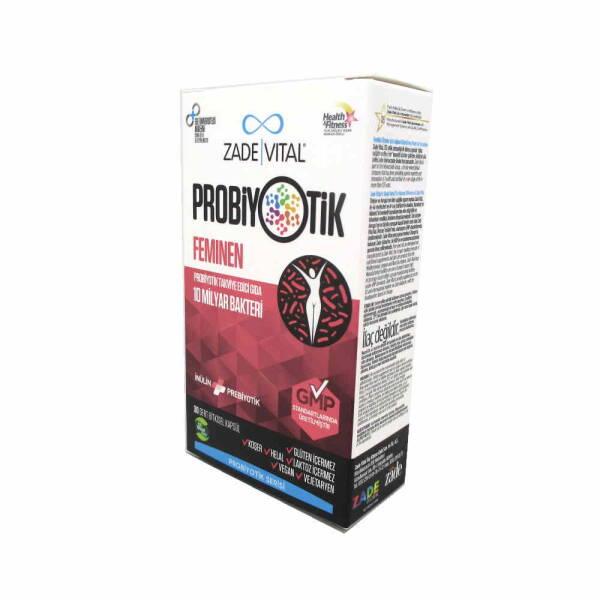 Zade Vital Probiyotik Feminen Probiotic Dietary Supplement for Women's Health - 30 Capsules