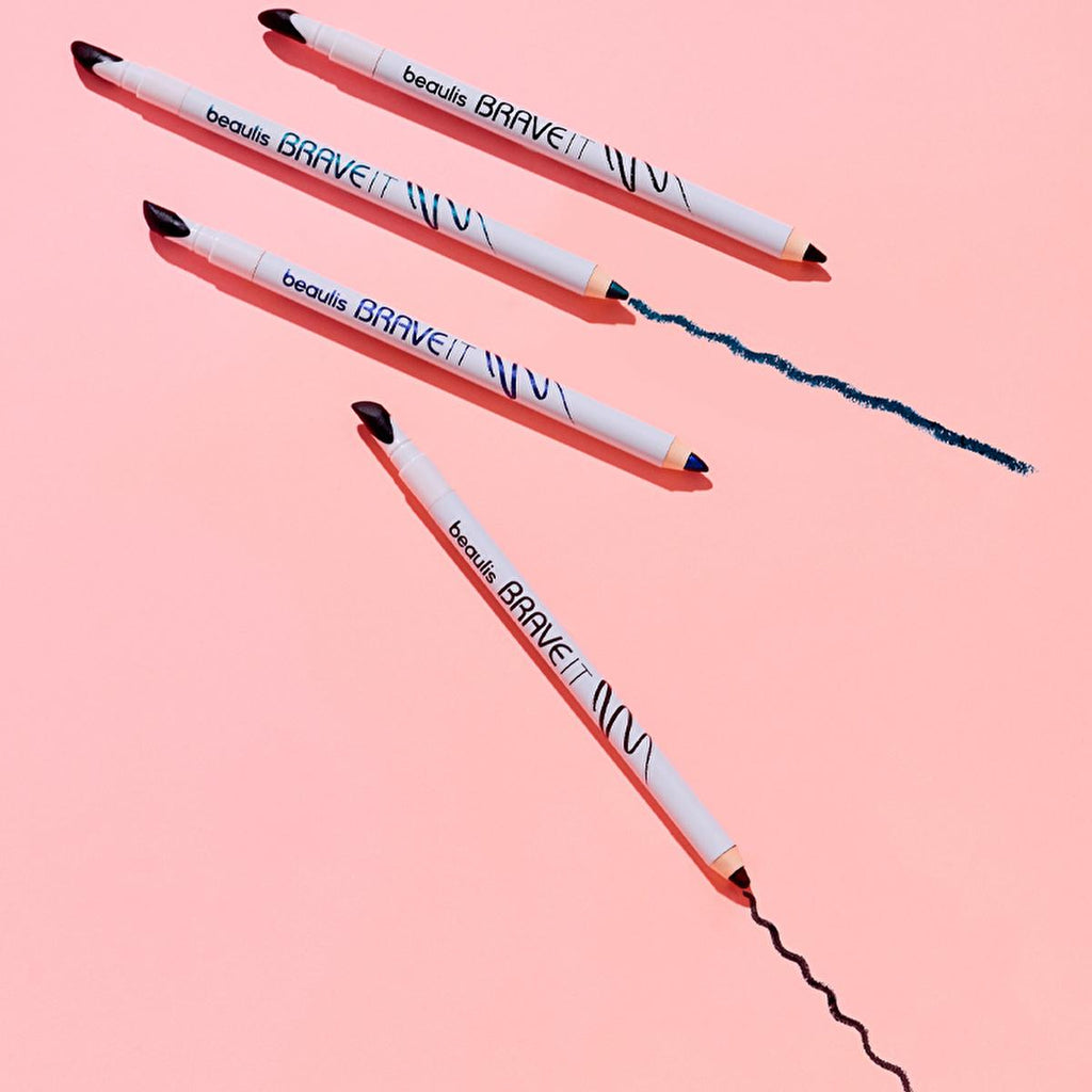 Beaulis Brave It Navy Blue Smoky Eye Eyeliner with Double-Ended Applicator
