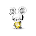 Cartoon Heart-holding Rabbit Punching Bag Bead Pendant DIY Exquisite Jewelry Accessory