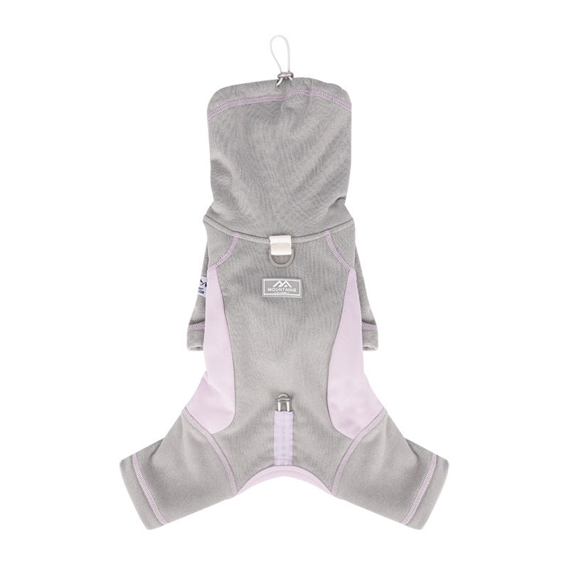 Dog Clothes AutumnWinter Thickened Warm Simple Apparel Sporty Style Four-Leg Base Layer