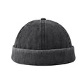 Washed Denim Eaves Distressed Skullcap