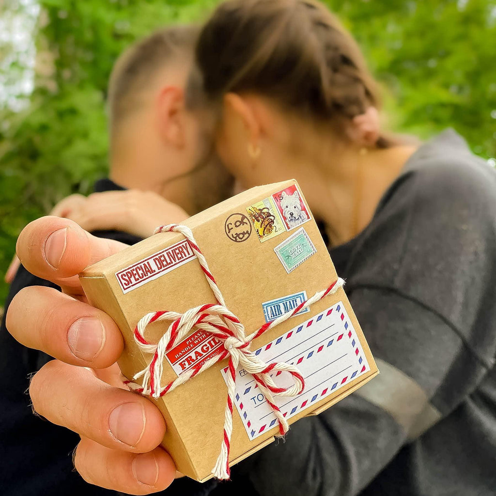 I'm Sorry Gifts for Her and Him Personalised Apology Gift Cute Poop in a Jar and Sorry Card Forgive Me Present Idea (in Beige Craft Box Sorry I was a little Rainbow Poop)