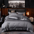 Pure Color Cotton Bed Sheet Set