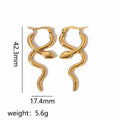 Serpentine Titanium Steel Ear Clip