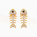 Threaded Pearl Stainless Steel Earrings
