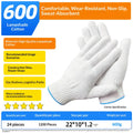 Industrial Non-slip White Cotton Gloves