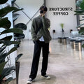 Half Turtleneck Men's Spring And Autumn All-matching Lazy Style Solid Color Sweater Coat