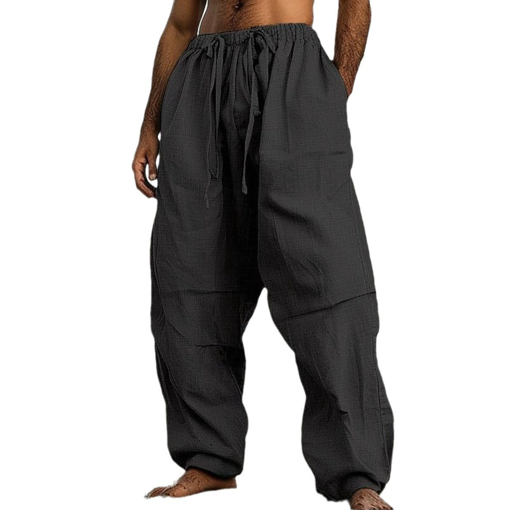 Beach Straight-leg Pants Plain Color Comfortable Daily Street