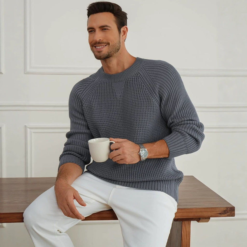 New Versatile Trendy Long-sleeve Pullover With A Round Neckline