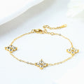 French Babys Breath Bracelet Necklace And Earrings Set