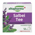 Altapharma Gluten-Free Sage Herbal Tea, 12-Pack - Vegan, Lactose-Free, Aroma-Sealed Tea Bags