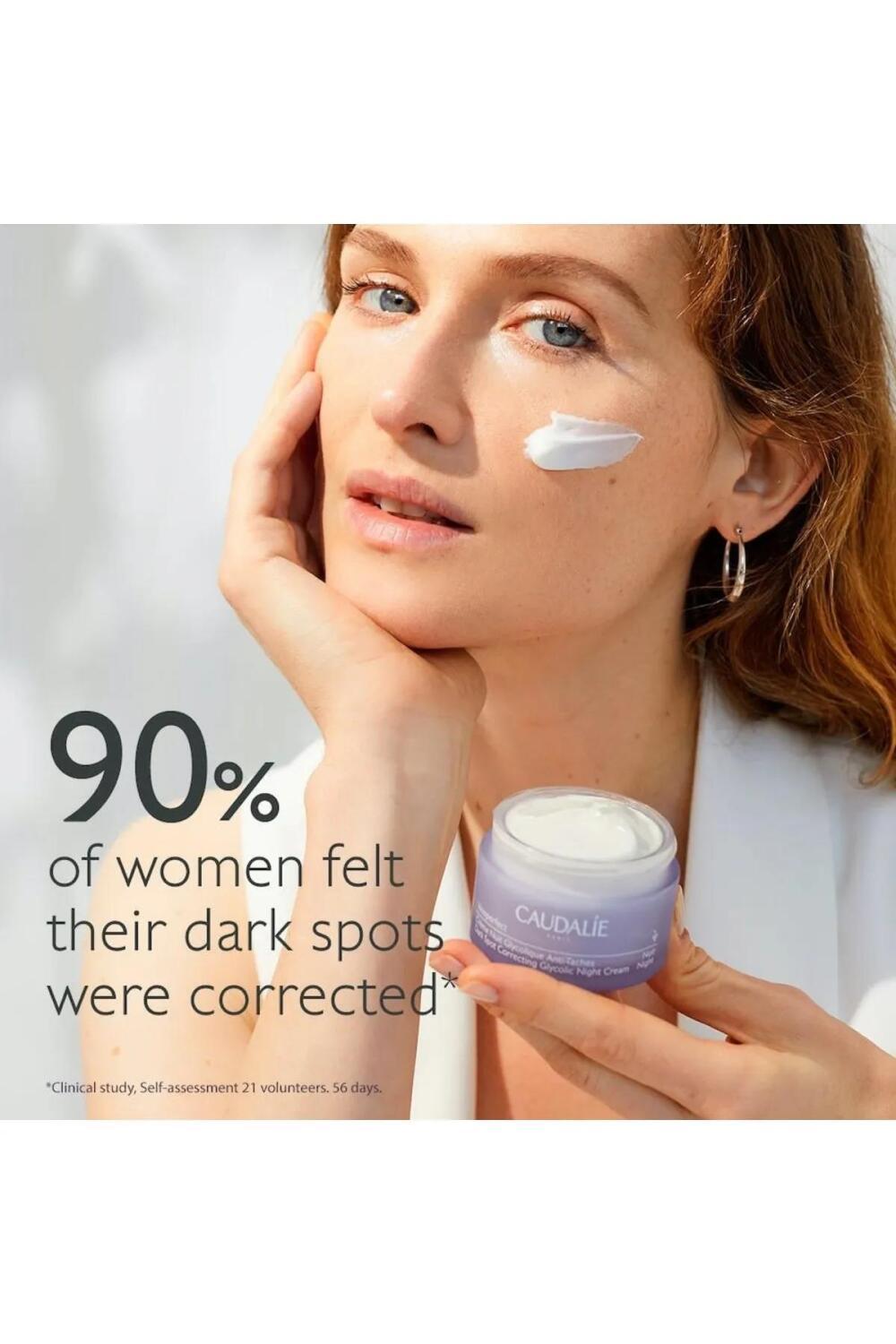 Caudalie Vinoperfect Dark Spot Night Cream - Natural, Non-Comedogenic & Dermatologically Tested Night Care for Hyperpigmentation