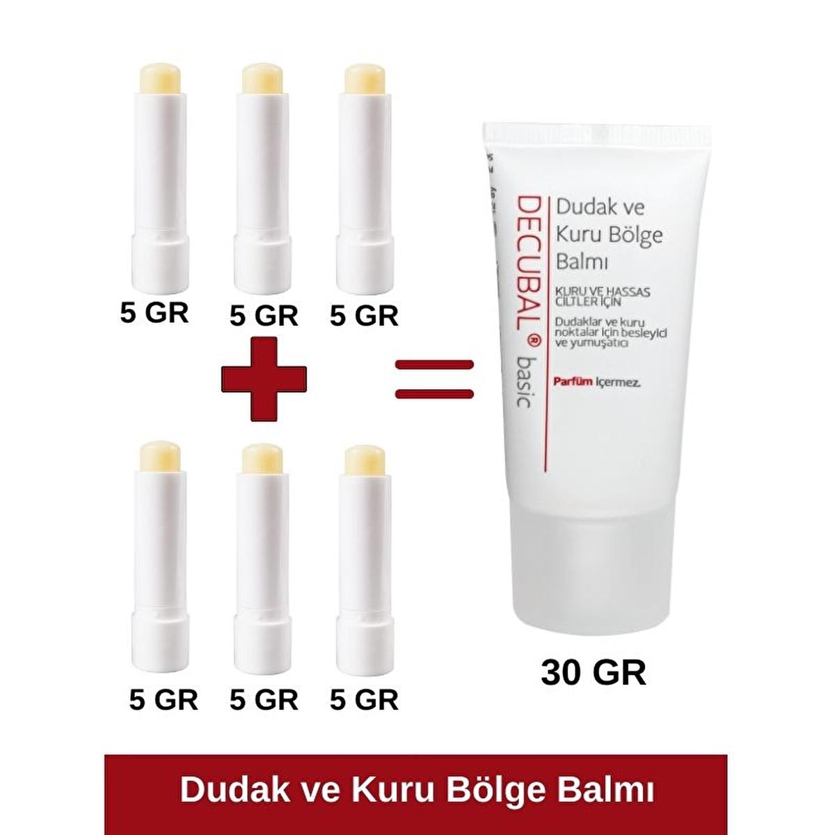 Decubal Lip and Dry Skin Balm - Moisturizing, Lanolin, Vitamin E - 1.01 fl oz