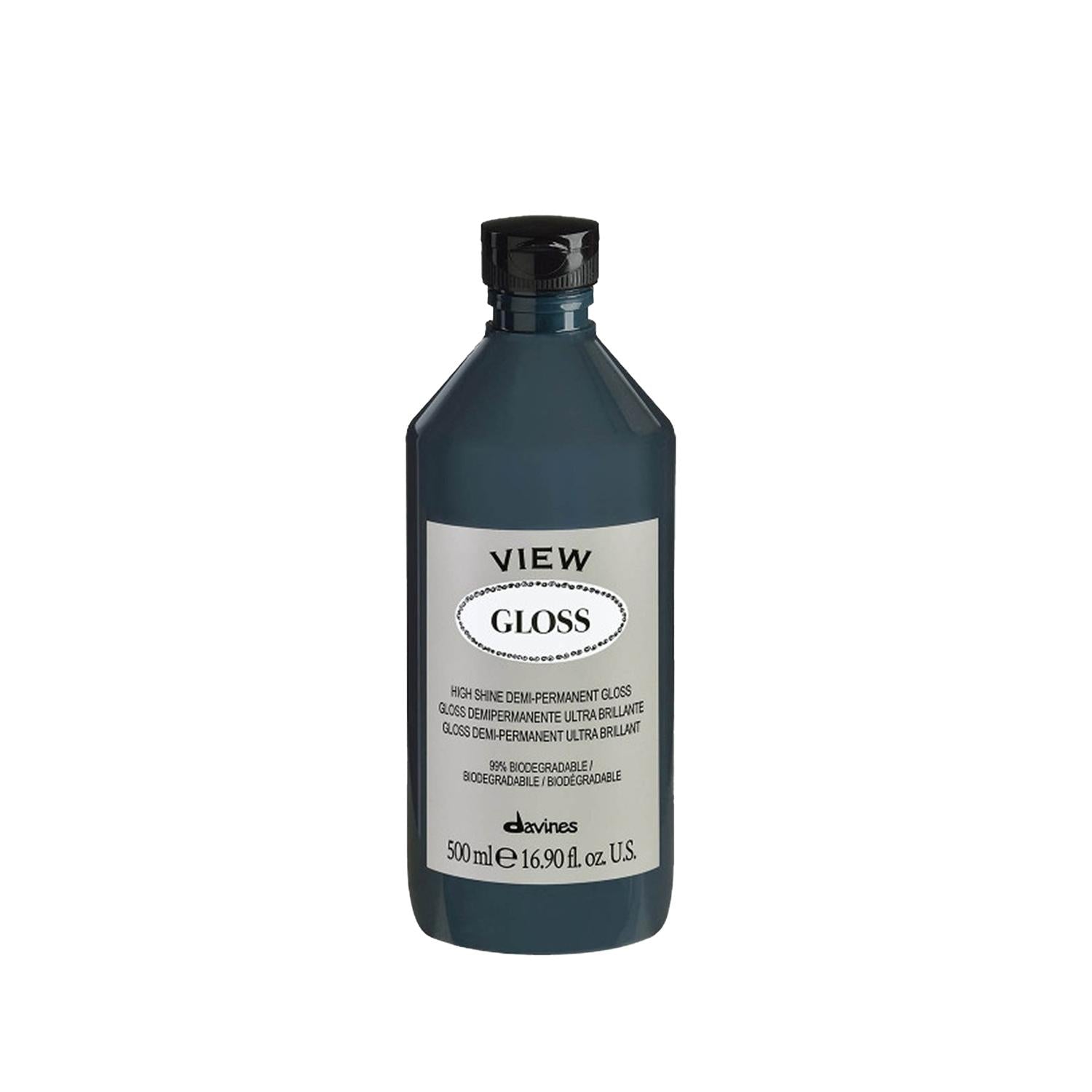 Davines View Gloss 500ml - Professional Hair Gloss Treatment for Shiny Hair