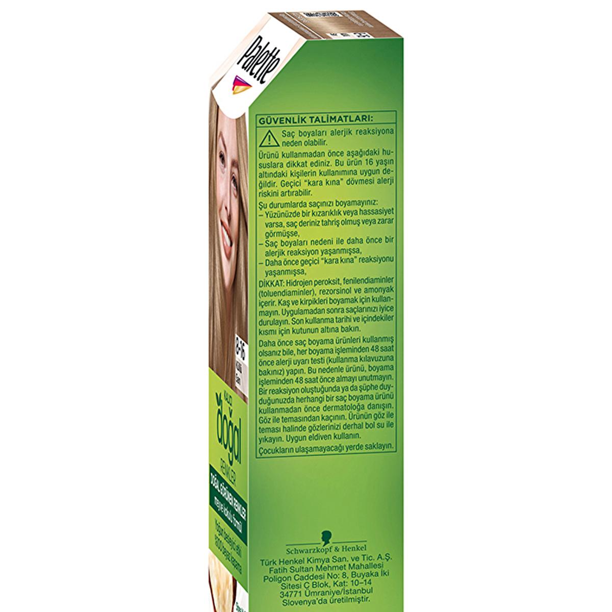 Palette Natural Hair Dye - Küllü Sarı (Ash Blonde) for Natural-Looking Color