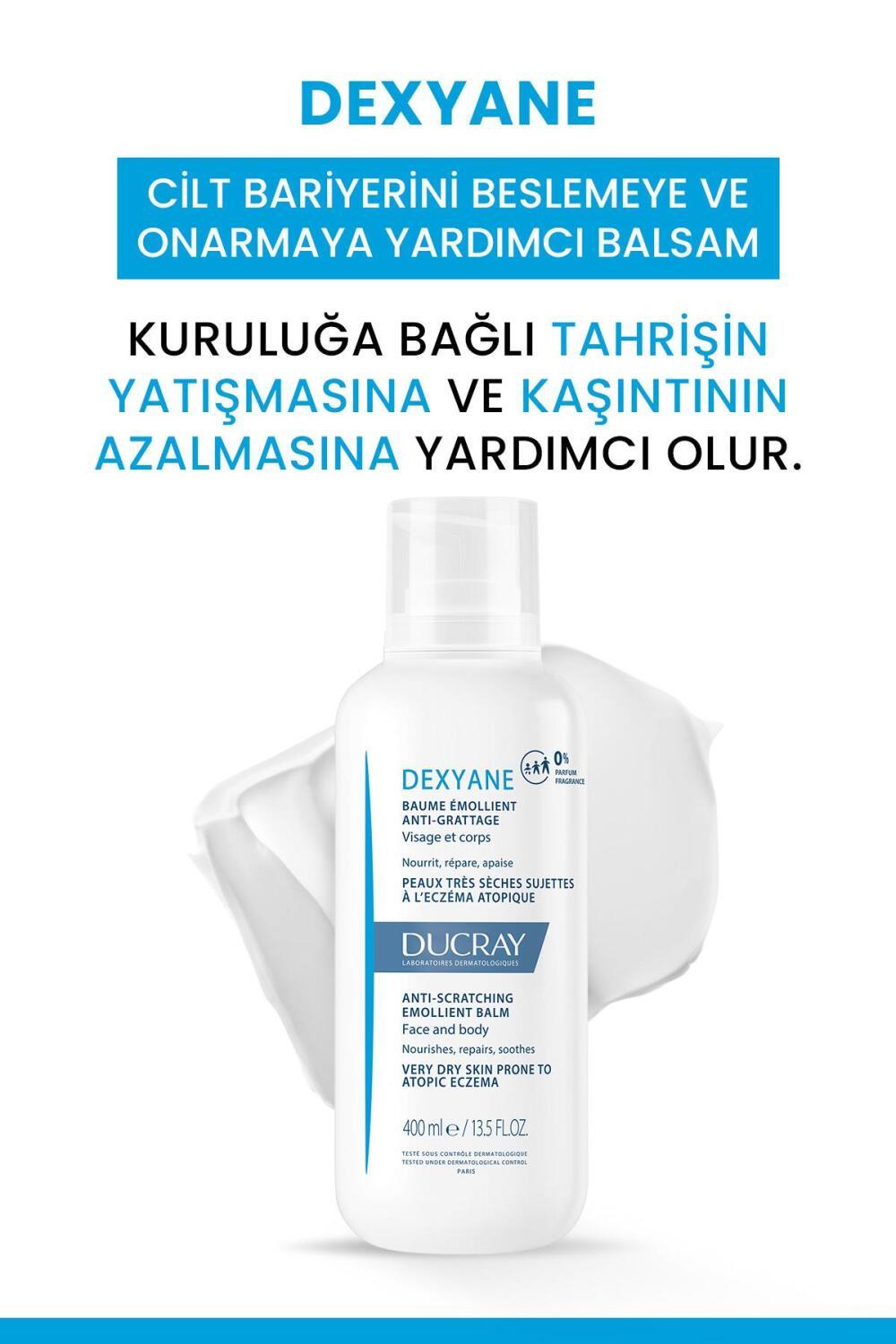 Ducray Dexyane Balm - Moisturizing Relief for Dry Skin (400ml) - Non-Greasy & Nourishing