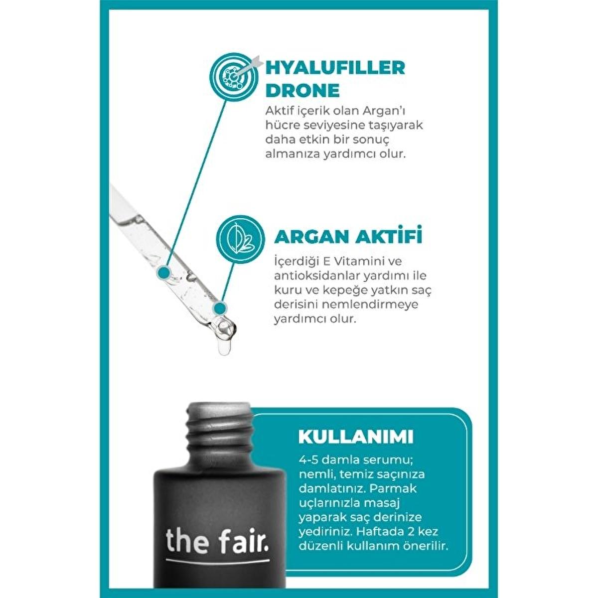 the fair. Drone-Targeted Argan Hair Serum 50ml - Nourishing Vegan Formula for All Hair Types