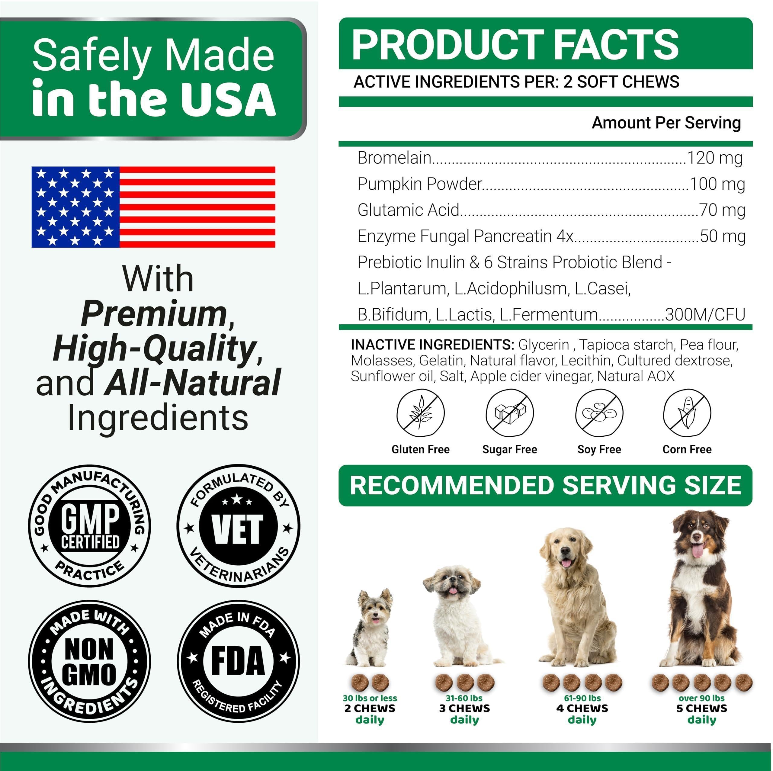 No Poo Chews for Dogs 170 Count Coprophagia Deterrent Probiotics