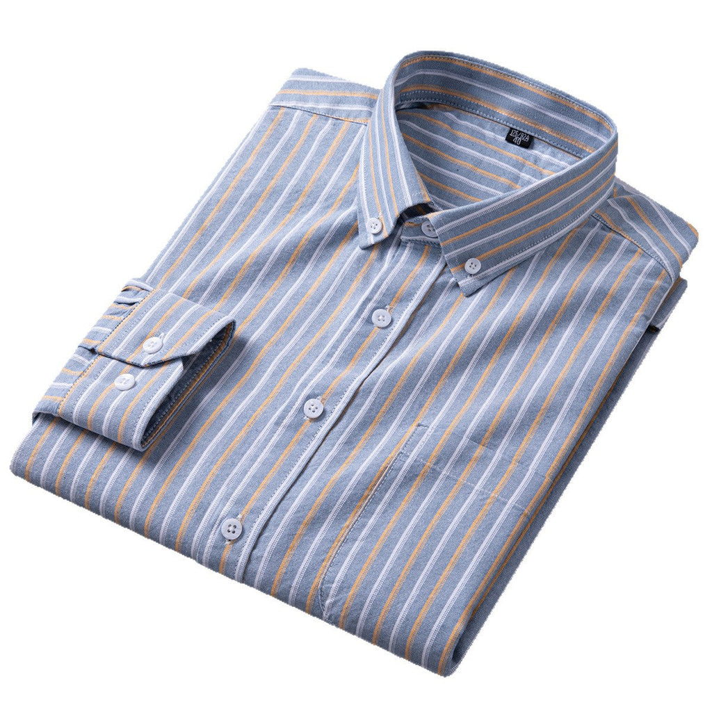 Men's Cotton Long Sleeve Oxford Woven Shirts