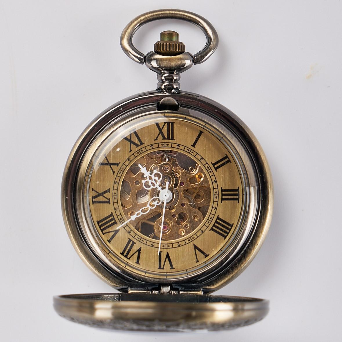 Mechanical Pocket Watch Openwork Vintage