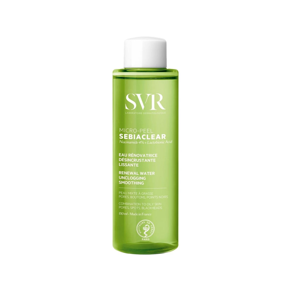 SVR Sebiaclear Micro Peel: Pore Tightening Toner with Salicylic & Niacinamide for Blackhead & Acne Treatment, Refining & Exfoliating Skin Texture