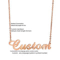 Stainless Steel Name Necklace Electroplated With Real Gold In English