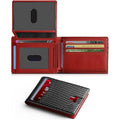Carbon-fiber Flip-top Money Clip Double-folded Short Style