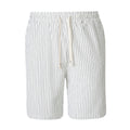 Mens Casual Sporty Striped Drawstring Shorts