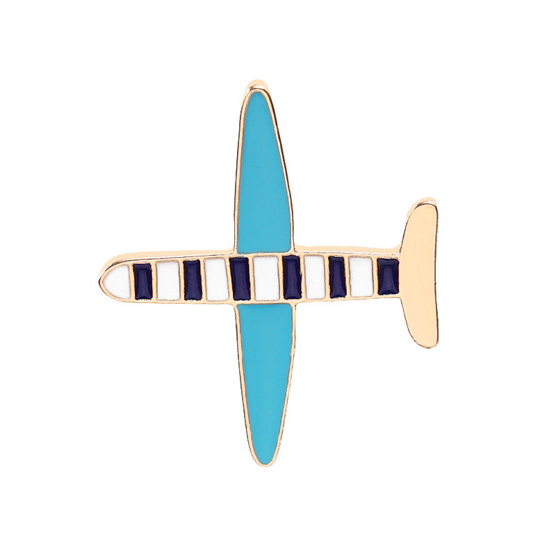 Personalized Alloy Striped Combat Brooch