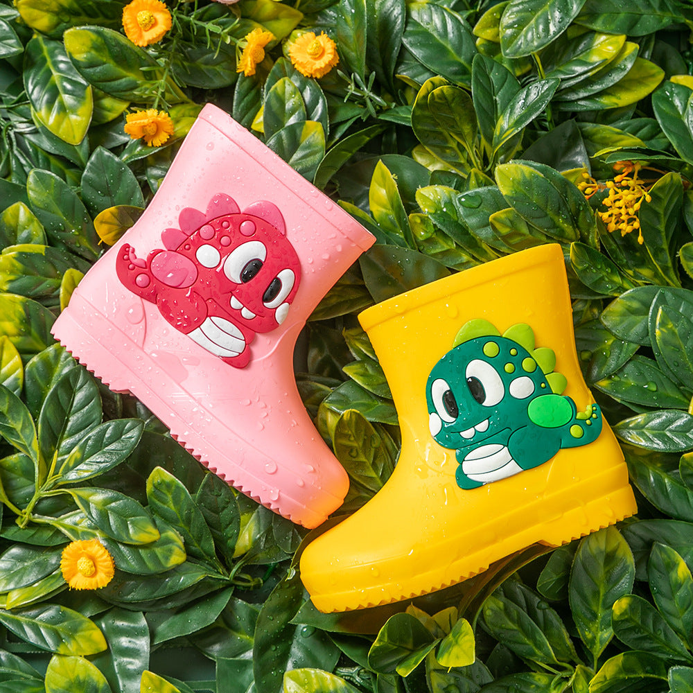 Children's Rain Boots Cartoon Waterproof Short Tube Rain Shoes