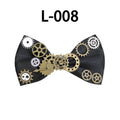 Men's Steampunk Fabric Butterfly Bow Tie