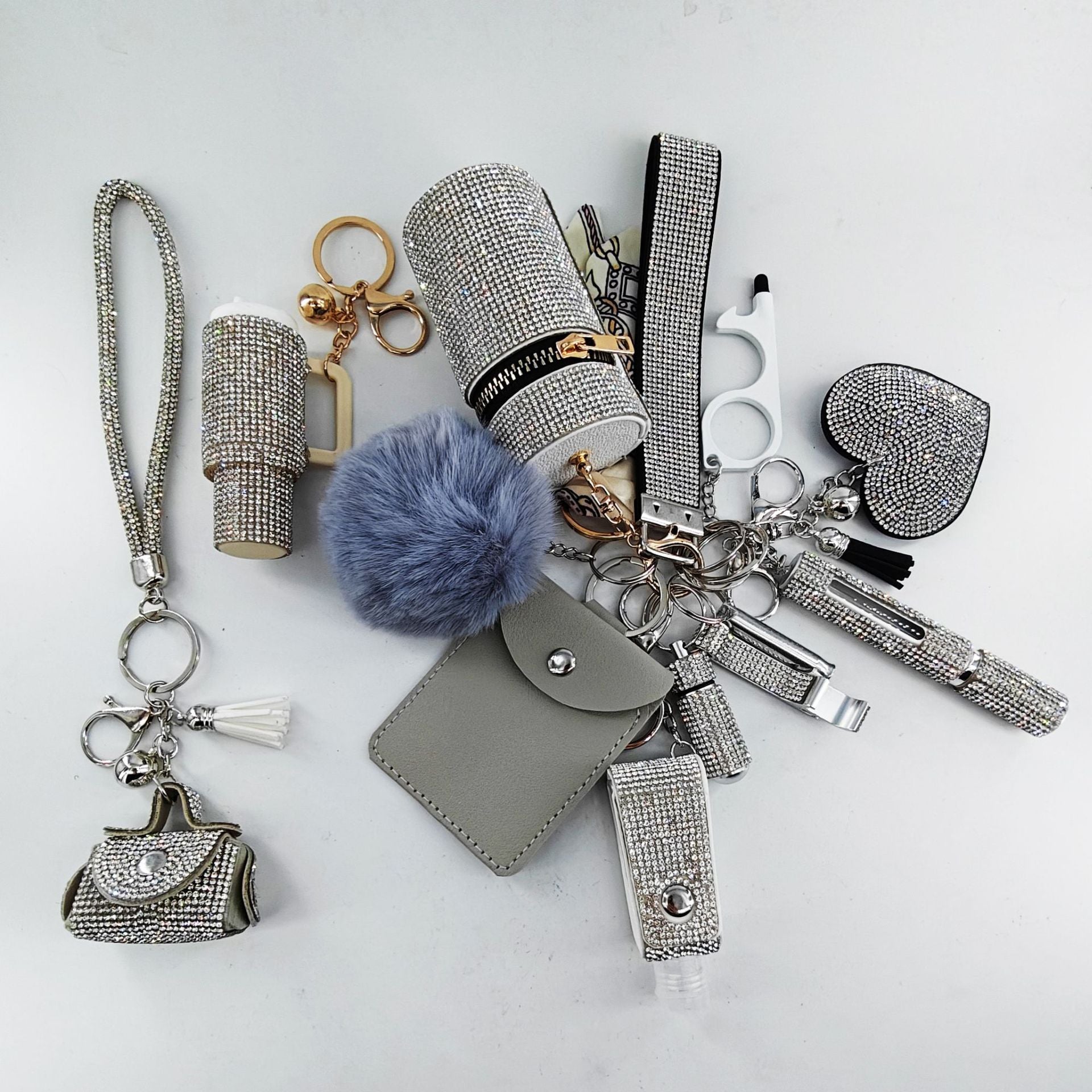 13-Piece Self-Defense Mini Lipstick Keychain Set