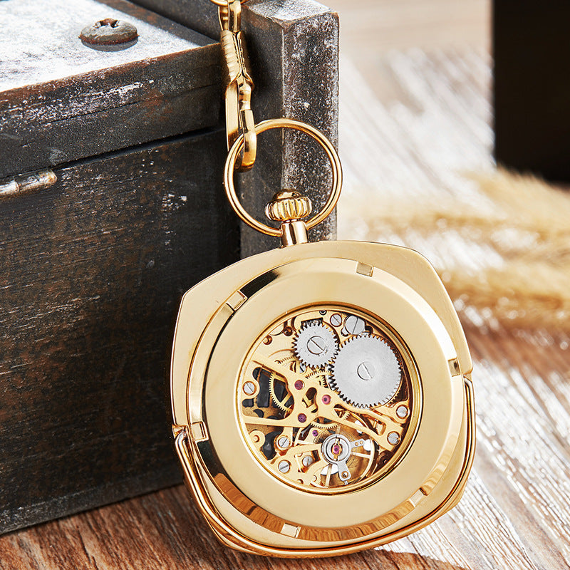 Trendy Fashionable Classic Retro Pocket Watch With A Chain