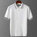 Men's Ice Silk Short Sleeve Lapel Polo Sweater