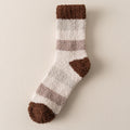 Coral Fleece Mens Mid-calf Warm Sleeping Socks