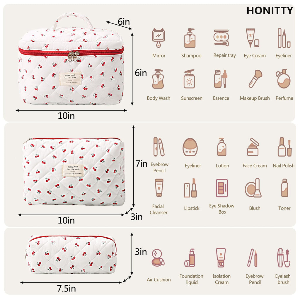 Floral Home Storage Cosmetic Bag
