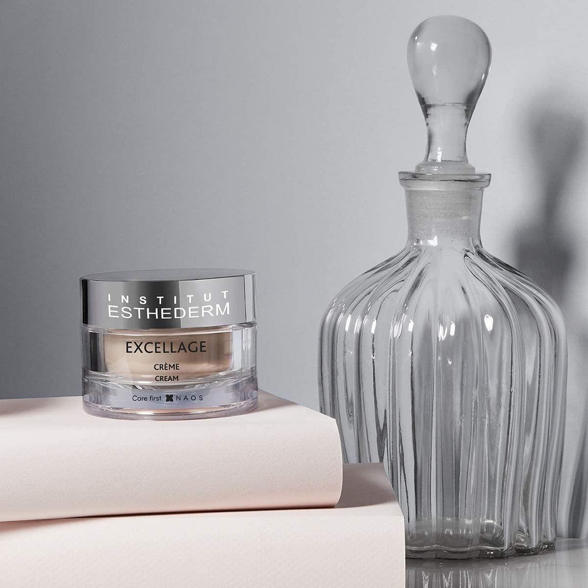 Institut Esthederm Excellage Cream - Anti-Aging Face Moisturizer with Omega 3-6-9 & Hyaluronic Acid