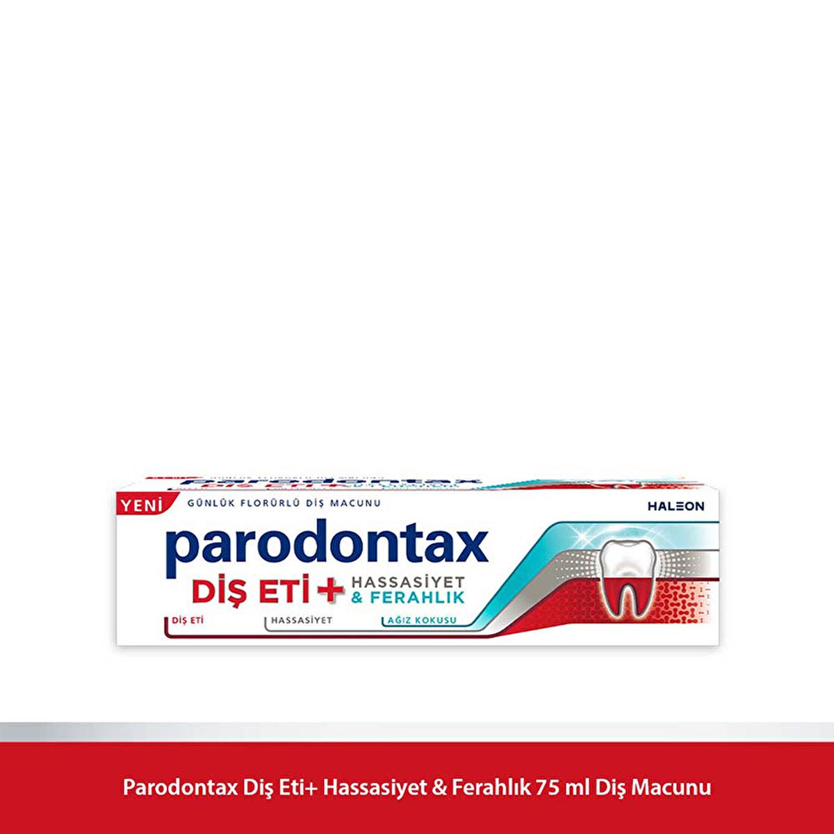 Parodontax Sensitive Teeth and Gum Health Toothpaste with Fluoride - Natural Mint Flavor, 2.54 fl oz