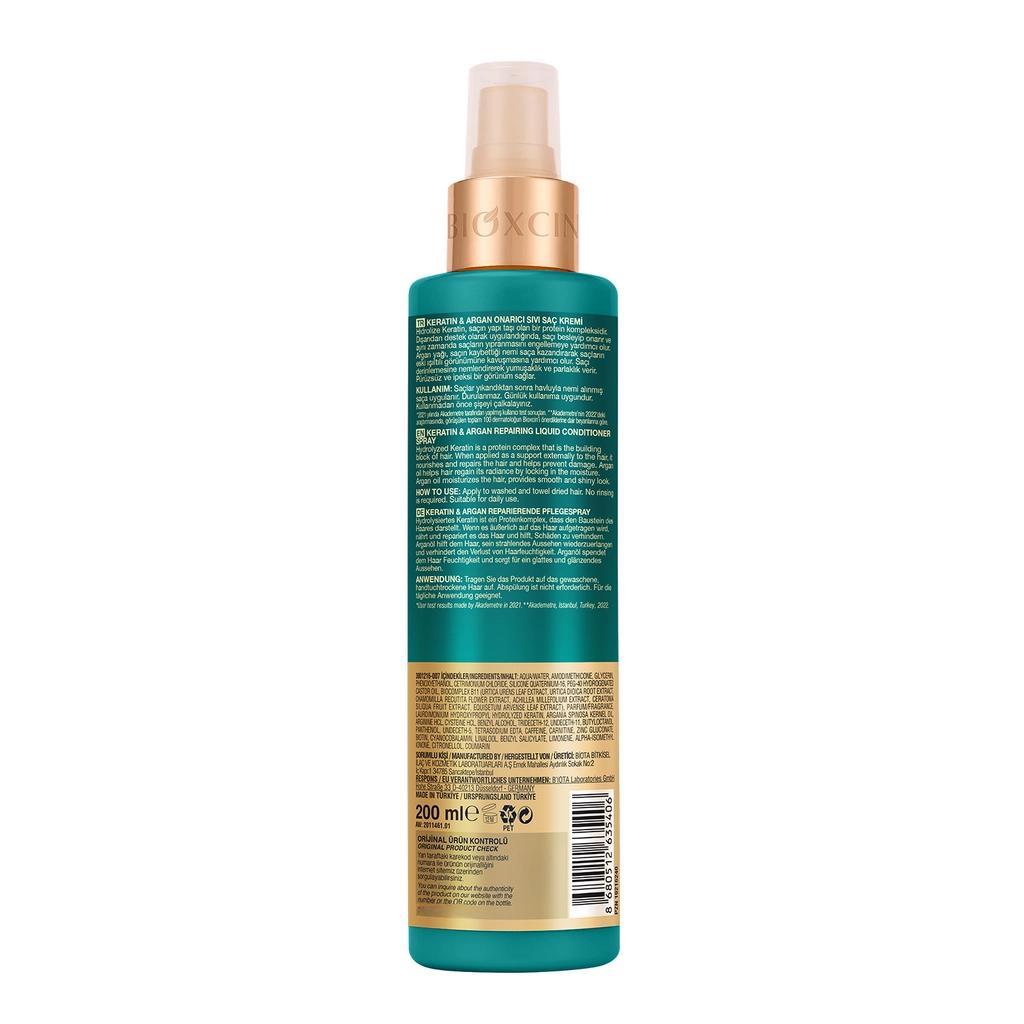 Bioxcin Keratin & Argan Repairing Liquid Hair Conditioner 200 ml