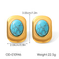 Vintage Personalized Non-fading Titanium Steel Earrings For Women