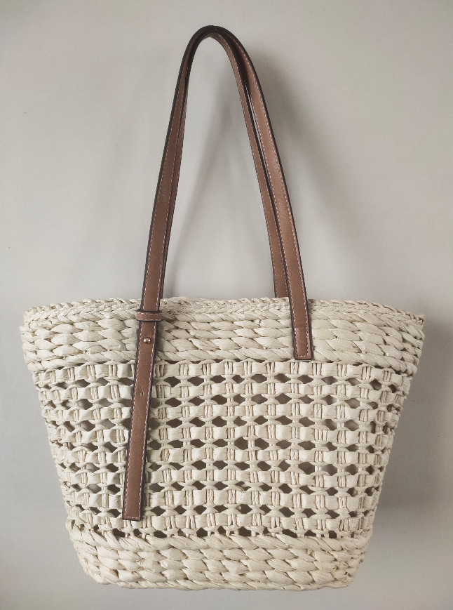 Wild woven bag-Beige-Paper-1 piece
