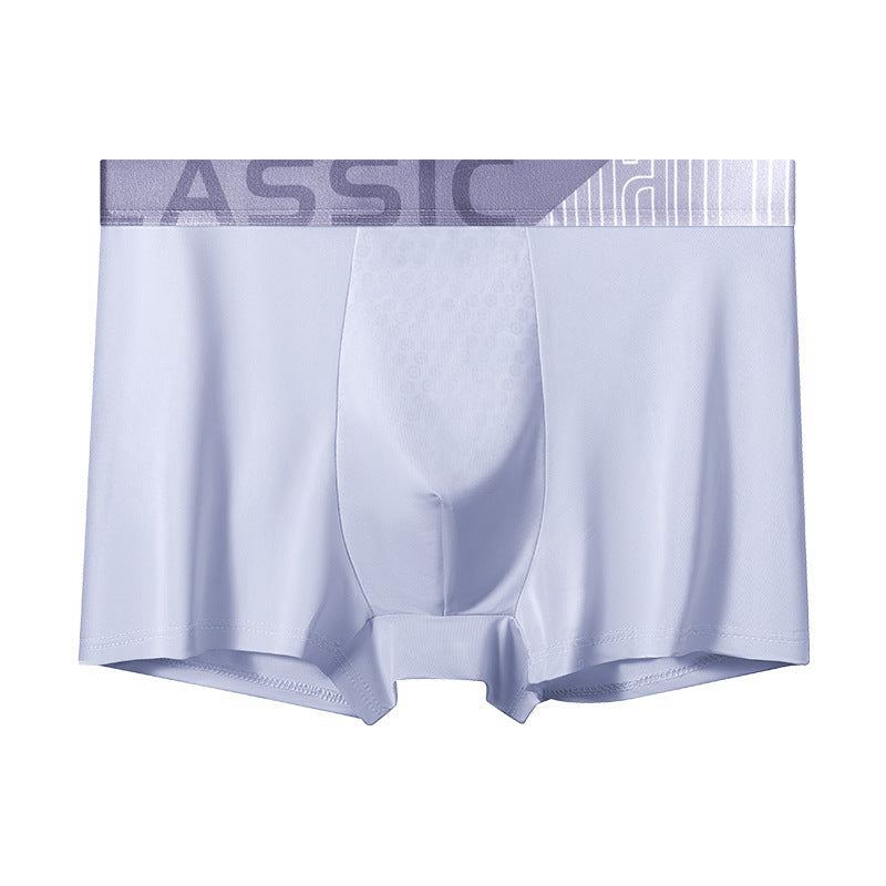 Men's Ice Silk Boxer Briefs Breathable, Moisture-Managing, Ultra-Soft Comfort Underwear For Summer