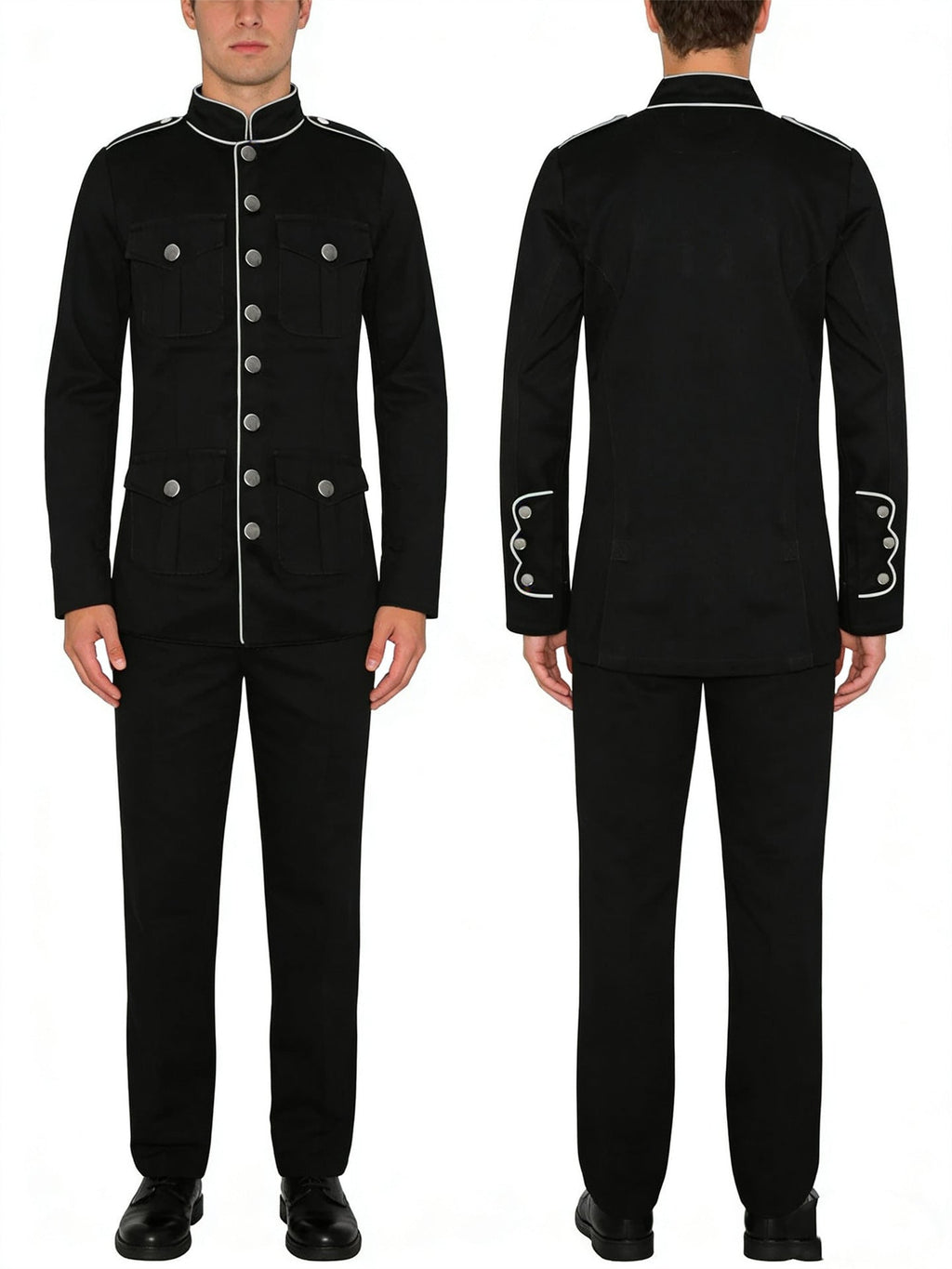 Mens Military Gothic Jacket Coat