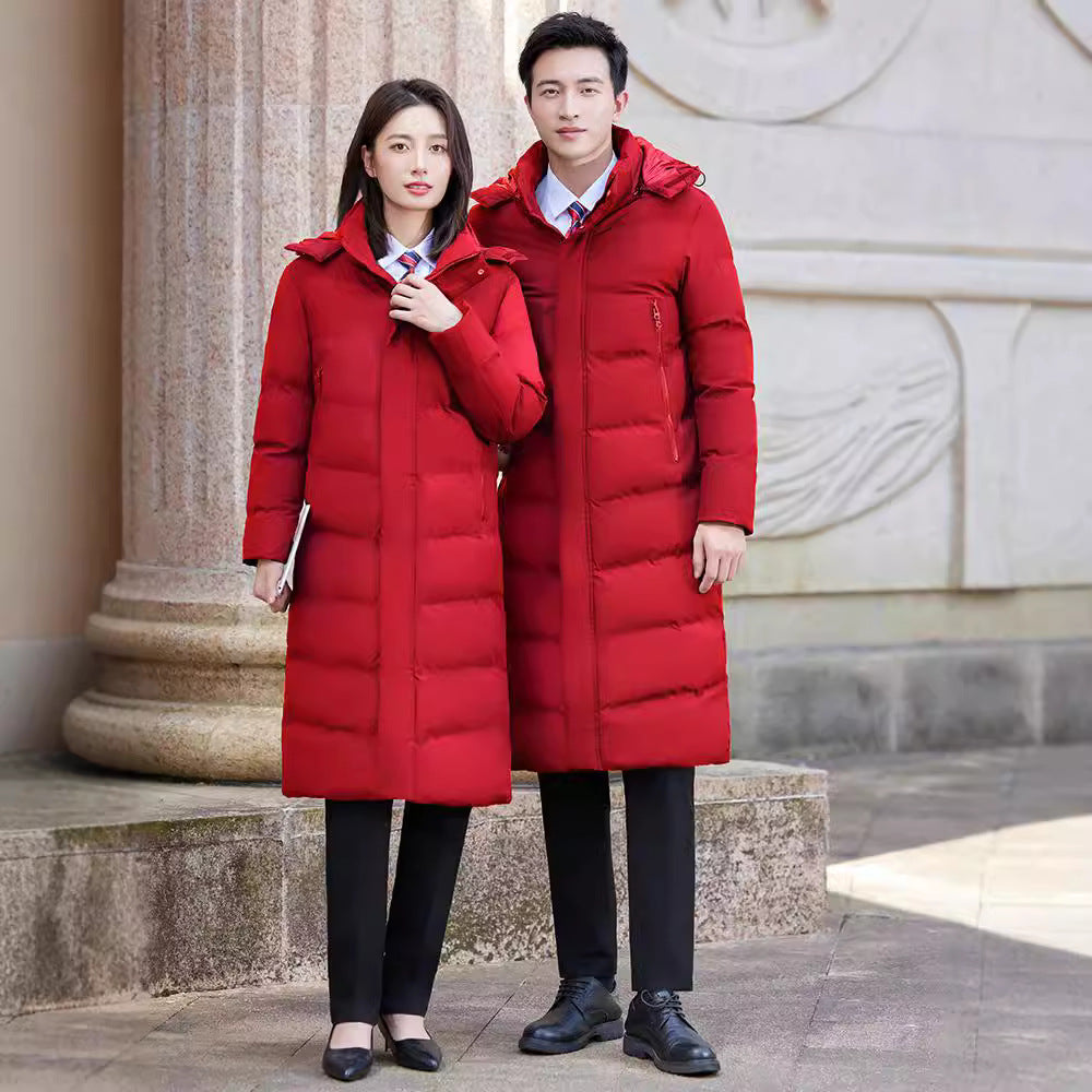 Mens Long Thick Winter Cotton Coat